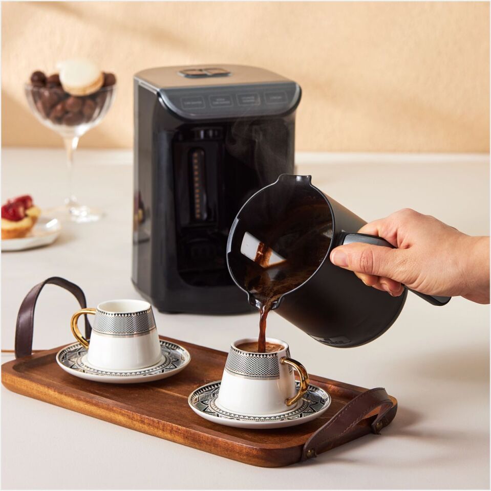 KARACA GLOBE 6 KİŞİLİK KAHVE FİNCAN TAKIMI SİYAH