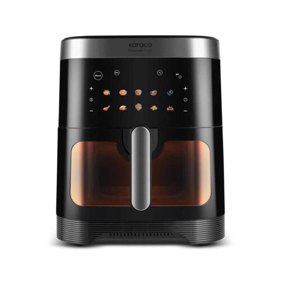 Karaca Gourmet XXXL Smart Screen Inox Cam Hazneli Fryer