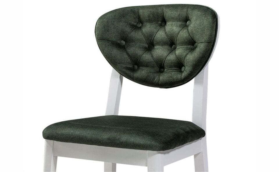 AZEMO DEFNE SANDALYE DÜZ AYAK AHŞAP BEYAZ DENGE 610 GRI