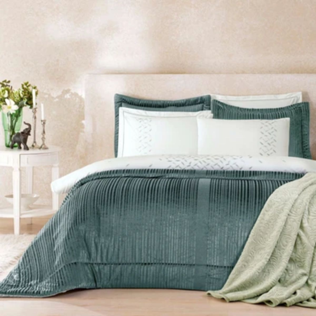 Taç Sirius Abiye Çeyiz Seti Yeşil