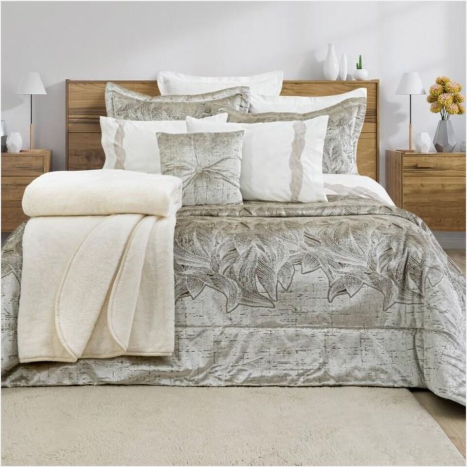 Schafer Home Leaf Çeyiz Seti 11 Parça-Krem