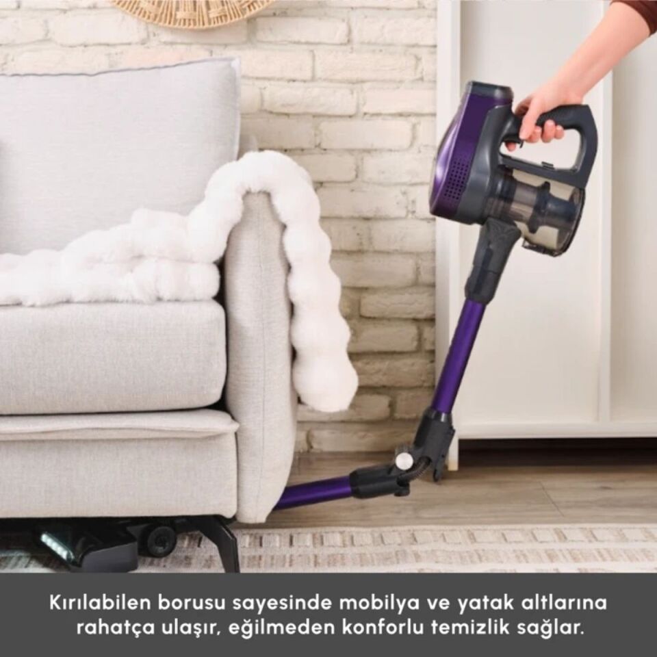 Karaca Vantuz Power Up Max Mor Dikey Süpürge