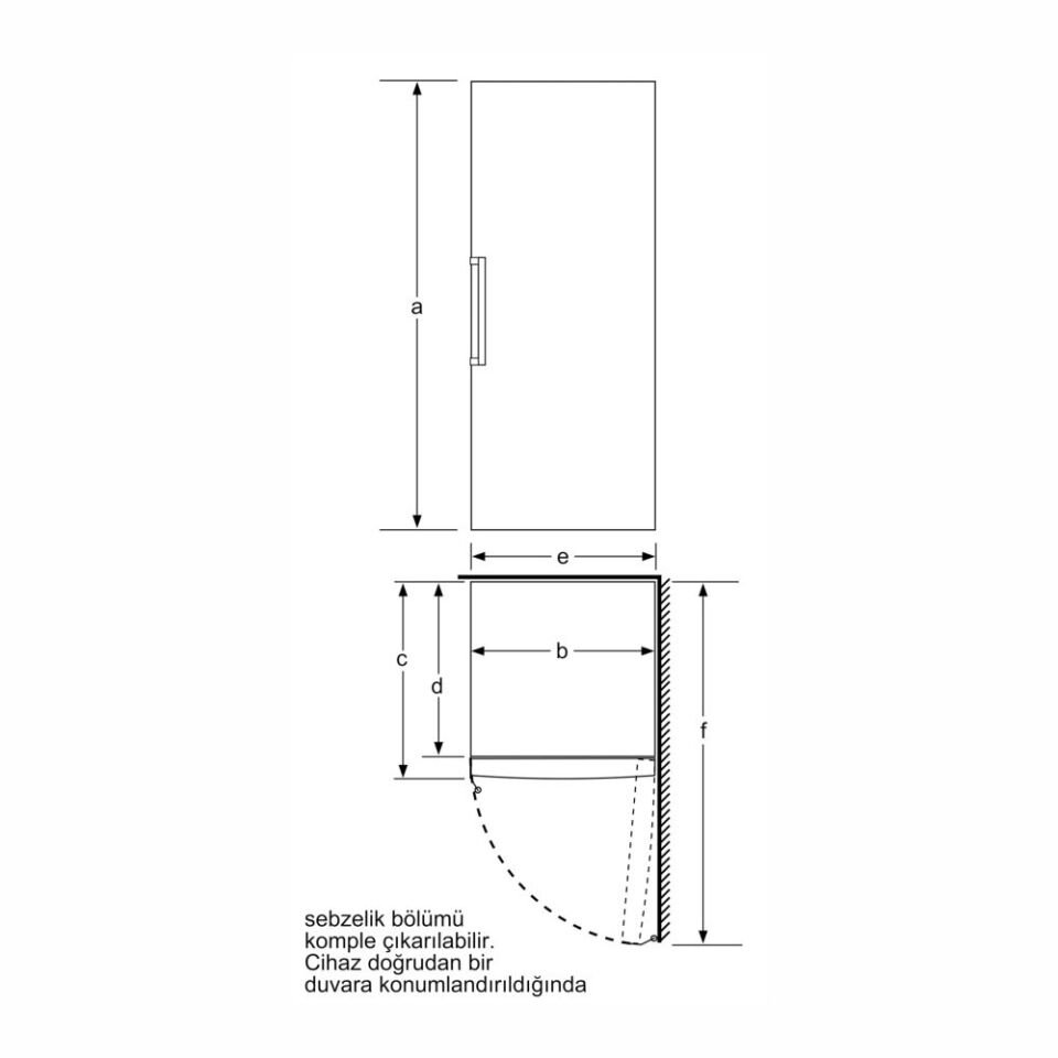 Profilo DF1024WEVV 6 Çekmeceli Dikey Derin Dondurucu