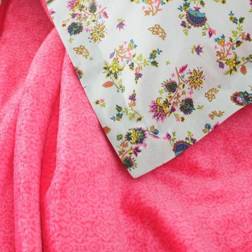 Karaca Home Narlo Fuşya Çift Kişilik Winter Set
