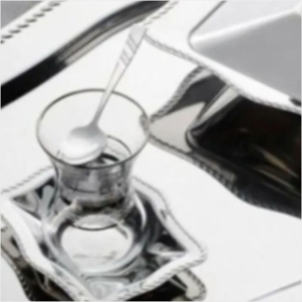 Nehir Zincir Sade Çay Tabak