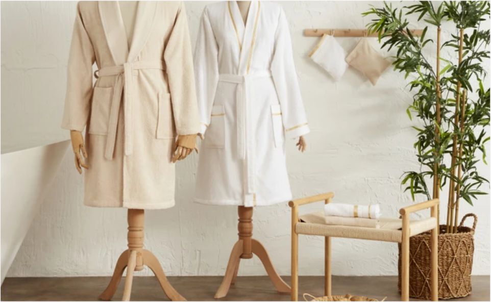 Karaca Home Glory Lurex 9 Parça Aile Banyo Seti Gold-Bej