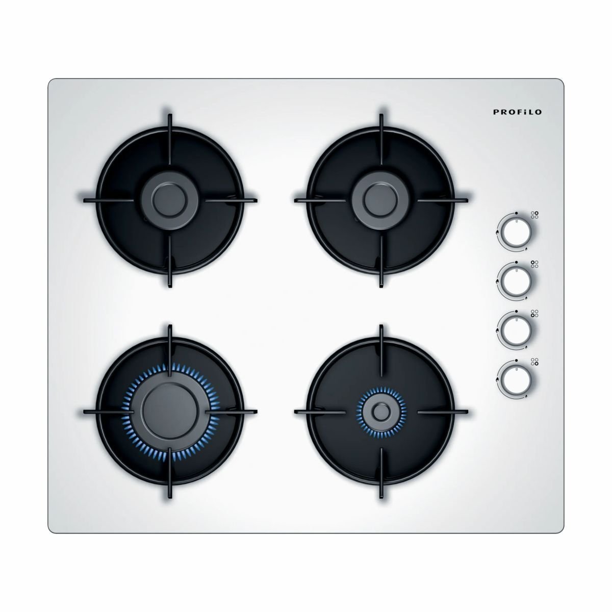 Profilo OO36P2O10L Beyaz Cam Ankastre Ocak