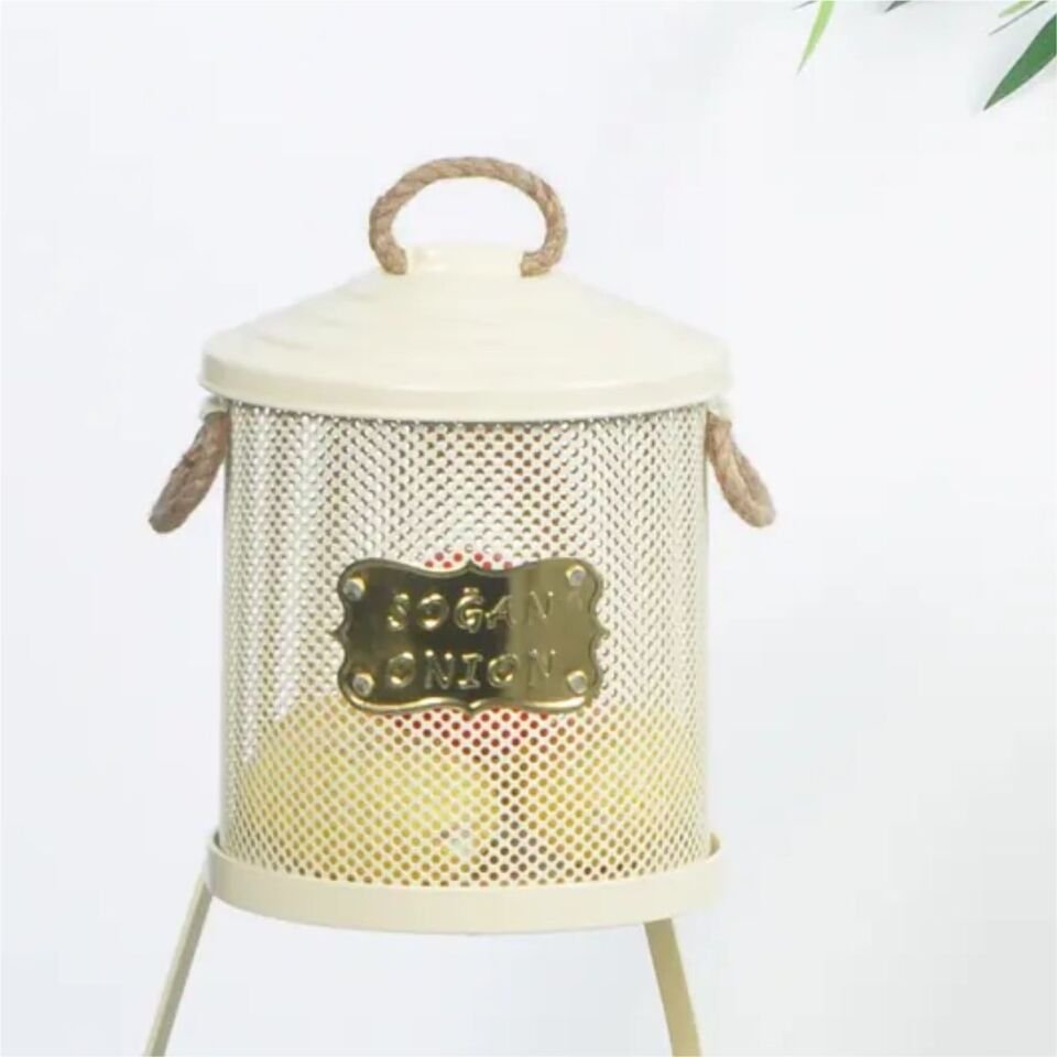 Yıldıray 1051 F 2 Katlı Fileli Patates Soğan Kovası Beyaz