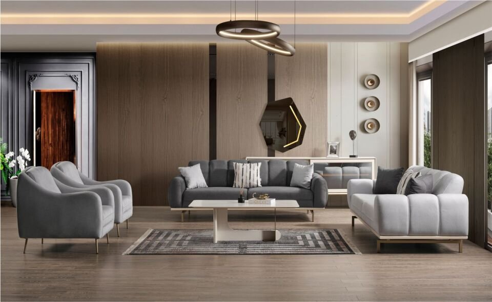 Baymop Milano Koltuk Takımı 3+1+1 Fuji 01 / 3 Lü Fuji 09