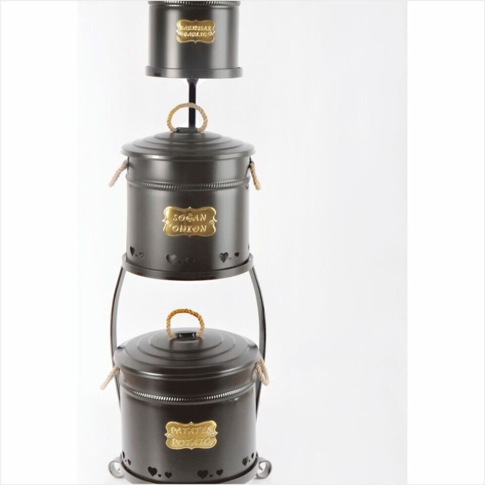 YILDIRAY 1052 F 3 KATLI FİLELİ PAT. SOĞ. KOVASI ANTRASİT