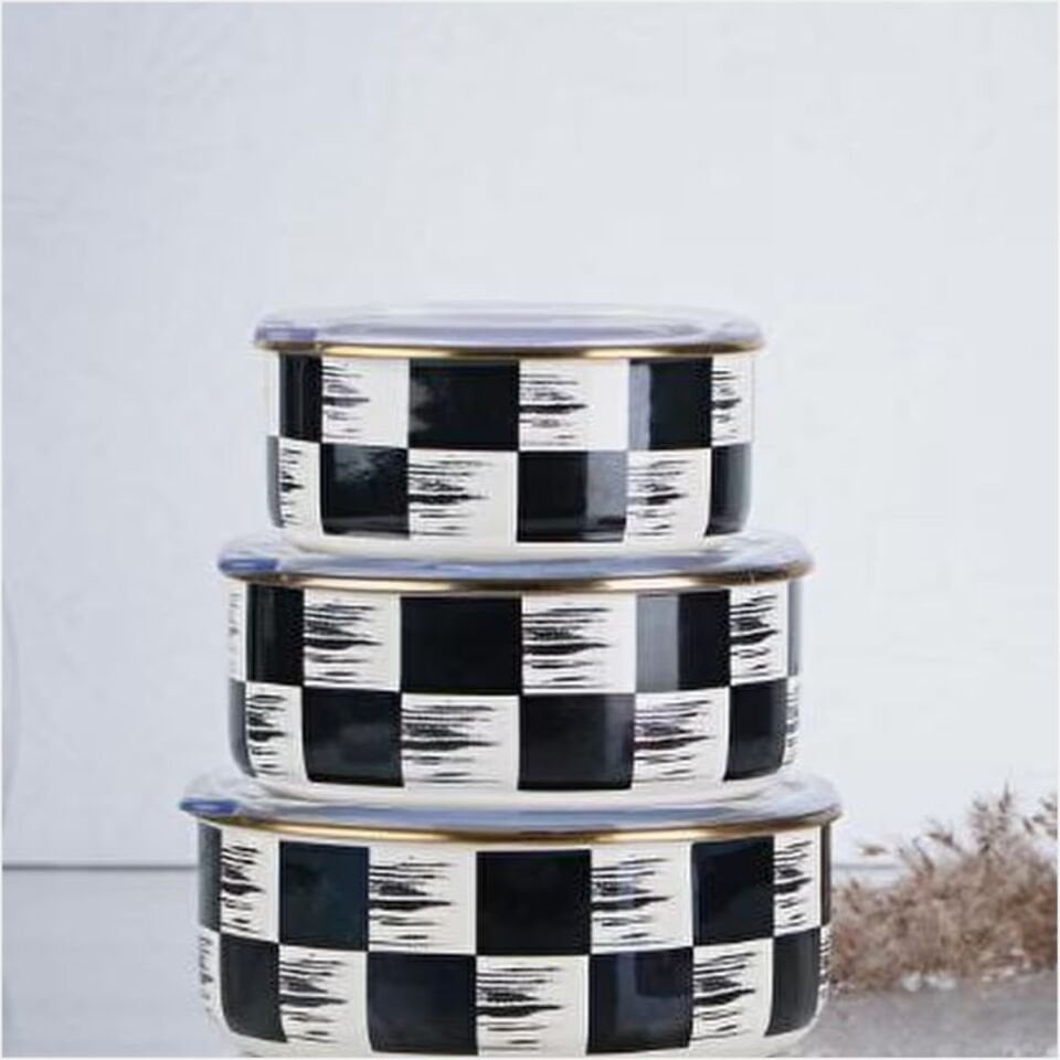 Acar Xap-21-0517/12 Qualıta-Kıng Emaye 3 Lü Saklama Kabı