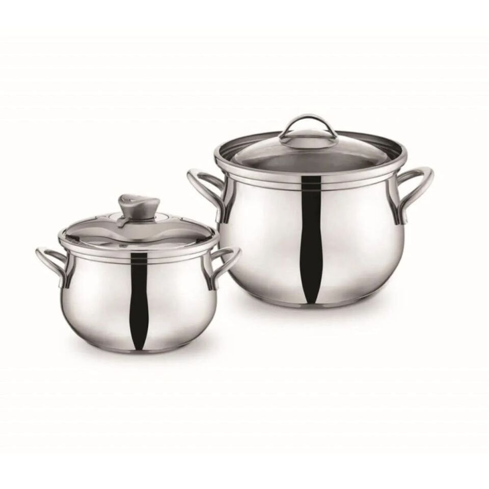 Schafer Alia 2 li Düdüklü Tencere Seti 4 Parça-Gümüş