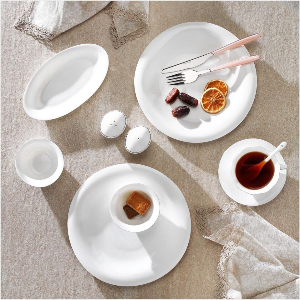 SCHAFER SUPERFİNE BONE ELİXİR KAHVALTI TAKIMI 32 PARÇA PLATİN