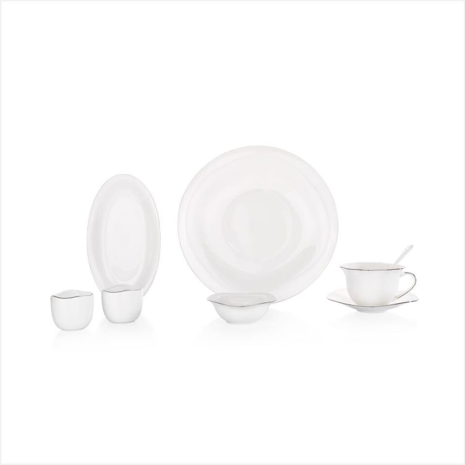 SCHAFER SUPERFİNE BONE ELİXİR KAHVALTI TAKIMI 32 PARÇA PLATİN