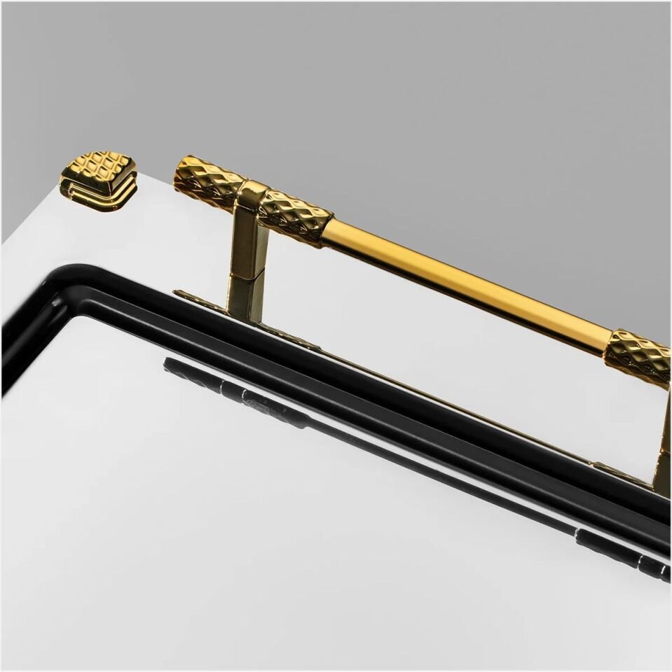 NEHİR PARIS ALTIN SATEN CAY TEPSI