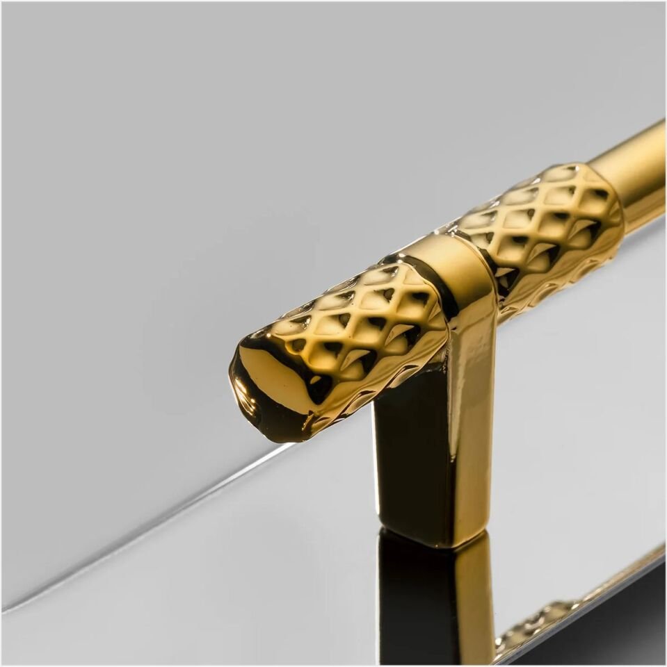 NEHİR PARIS ALTIN SATEN CAY TEPSI