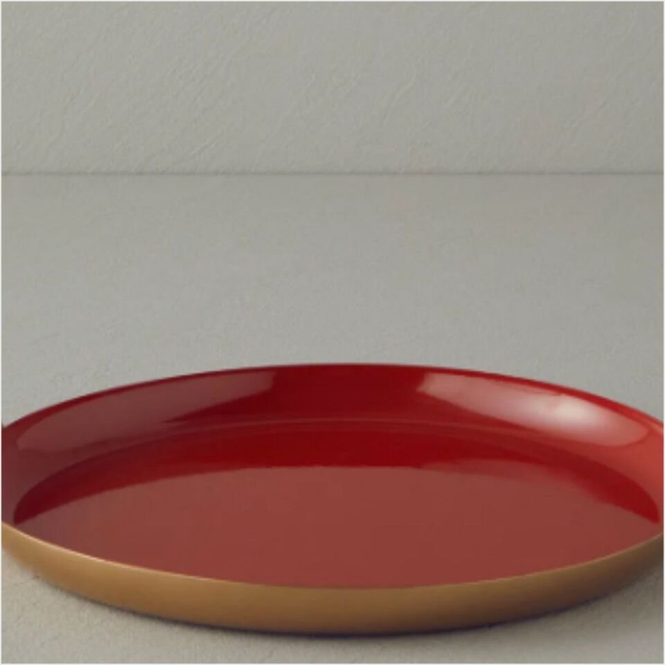 Alyum Home Tepsi 3 Lü Kırmızı