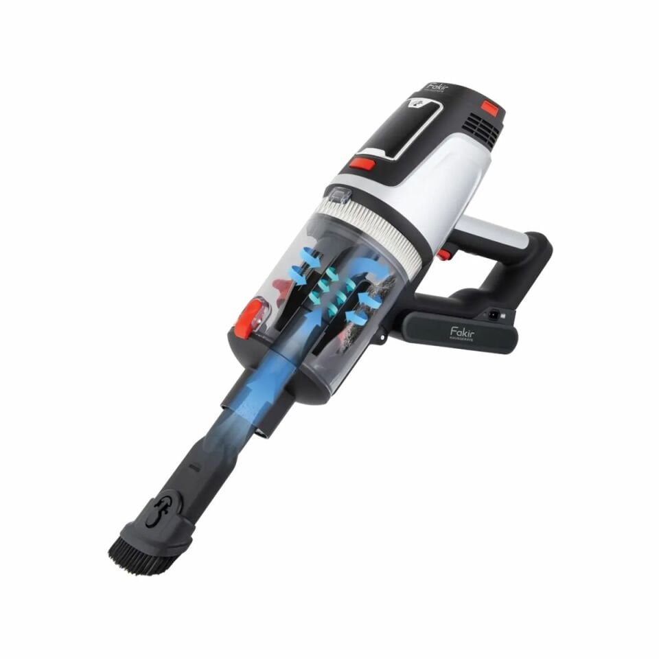 Fakir Bolt X 8365 Dikey Şarjlı Kablosuz Süpürge HEPA 13 Filtre Silver Furry