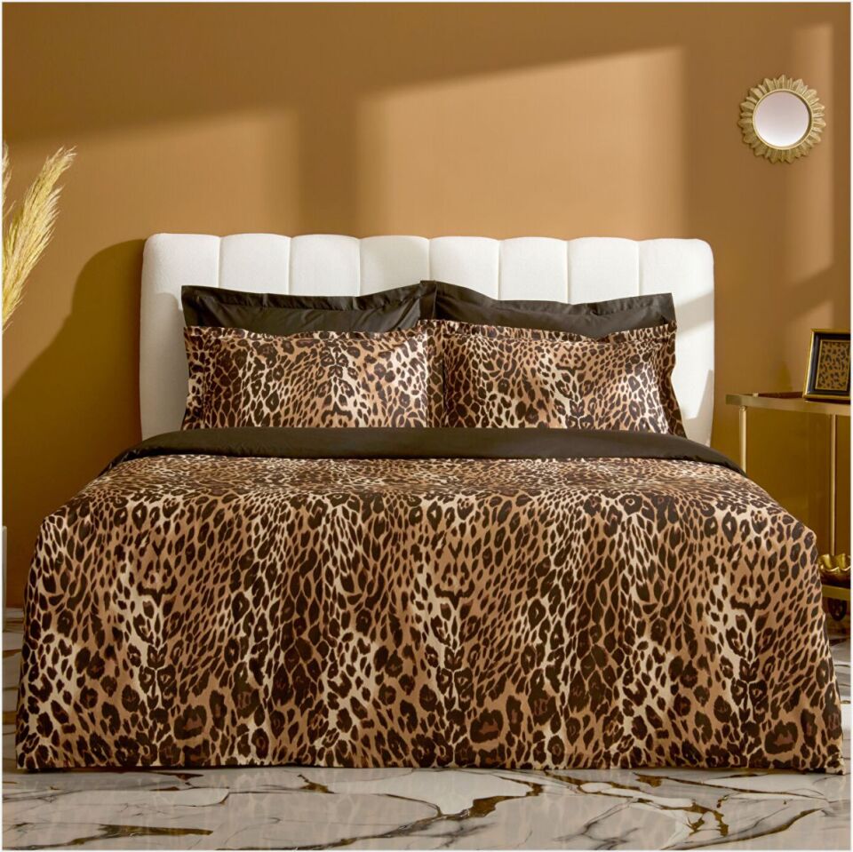 Karaca Home Leovına Çift Kişilik  Nevresım Takımı Kahverengi