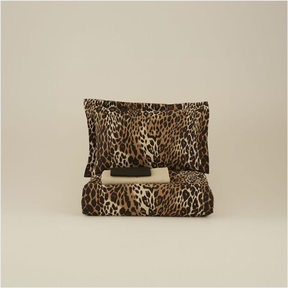 Karaca Home Leovına Çift Kişilik  Nevresım Takımı Kahverengi