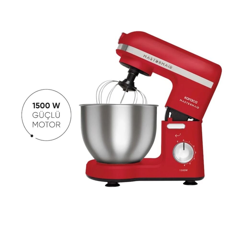 Karaca Mastermaid Chef 1500 W 5 lt Kırmızı Stand Mikser