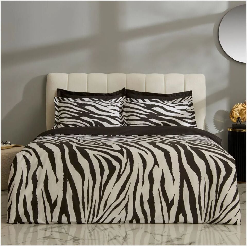 Karaca Home Marımba Çift Kişilik  Nevresım Takımı Siyah