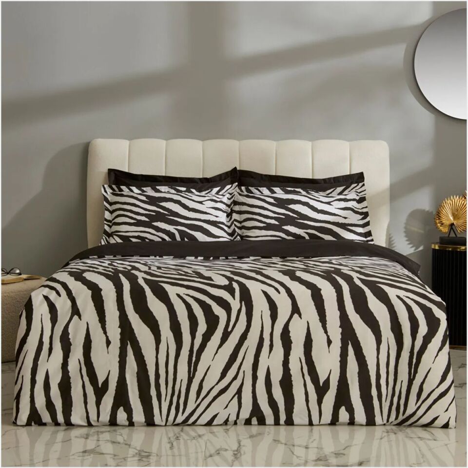 Karaca Home Marımba Çift Kişilik  Nevresım Takımı Siyah