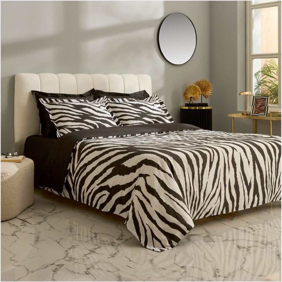 Karaca Home Marımba Çift Kişilik  Nevresım Takımı Siyah