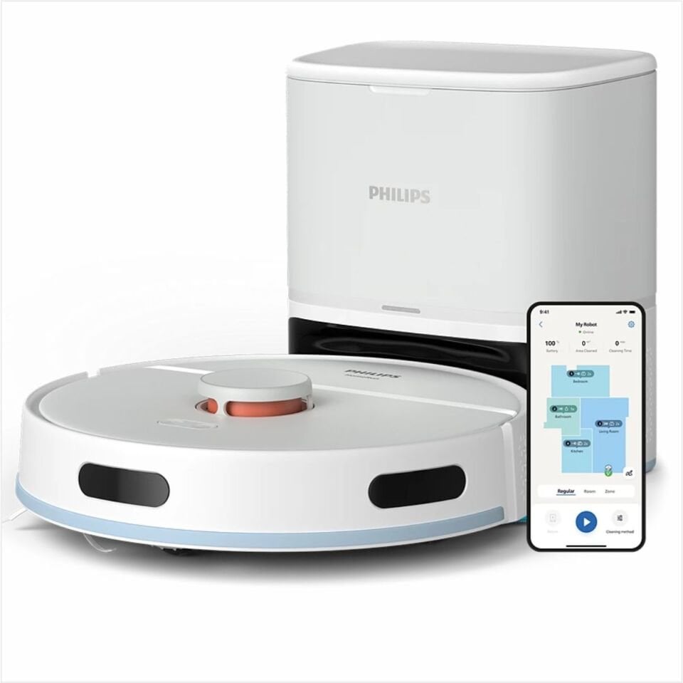 Phılıpsxu2100/25B.İstasyonlu Beyaz Robot Süpürge  **Yeni Ürün**