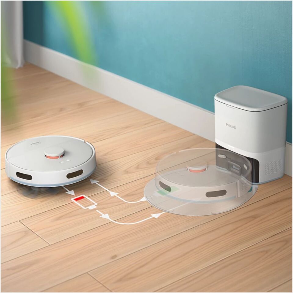 Phılıpsxu2100/25B.İstasyonlu Beyaz Robot Süpürge  **Yeni Ürün**