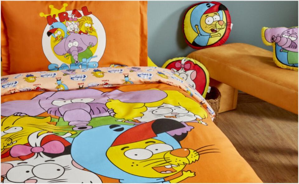 Karaca Home X Kral Şakir %100 Pamuk Süper Ekip Tek Kişilik Nevresim Takımı