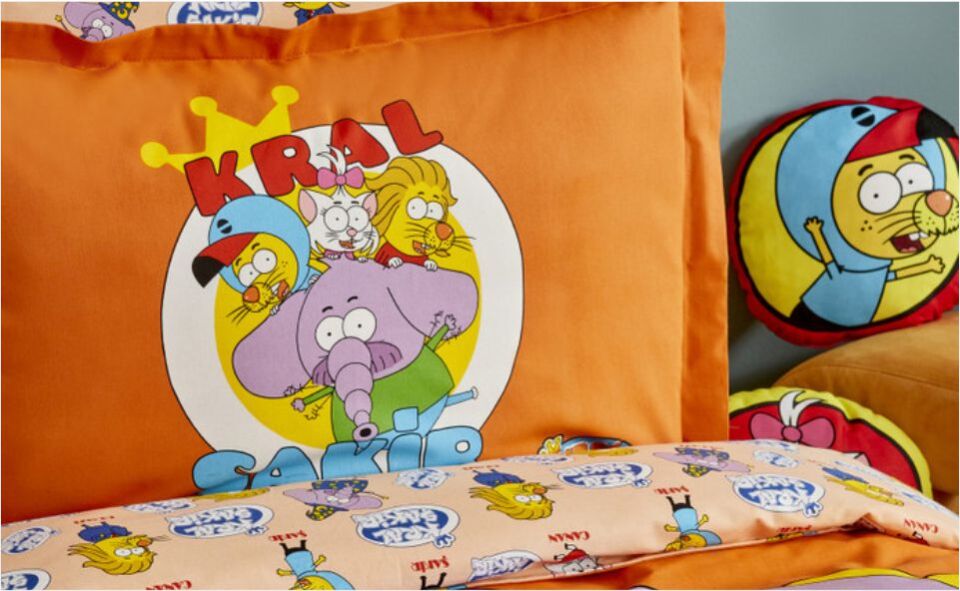 Karaca Home X Kral Şakir %100 Pamuk Süper Ekip Tek Kişilik Nevresim Takımı