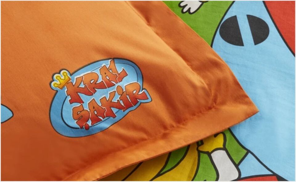 Karaca Home X Kral Şakir %100 Pamuk Süper Ekip Tek Kişilik Nevresim Takımı