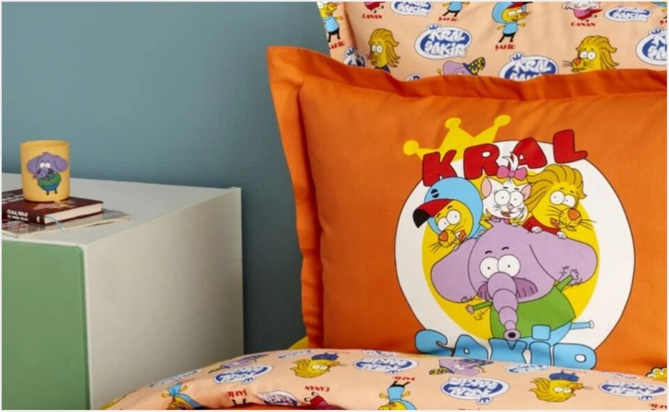 Karaca Home X Kral Şakir %100 Pamuk Süper Ekip Tek Kişilik Nevresim Takımı