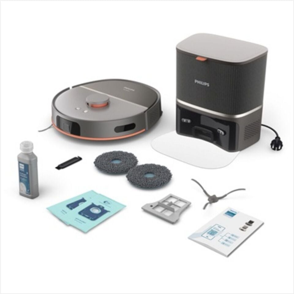 PHILIPS XU5100/20 İPEK BEJ İSTASYONLU ISLAK KURU ROBOT SÜPÜRGE **YENİ ÜRÜN**