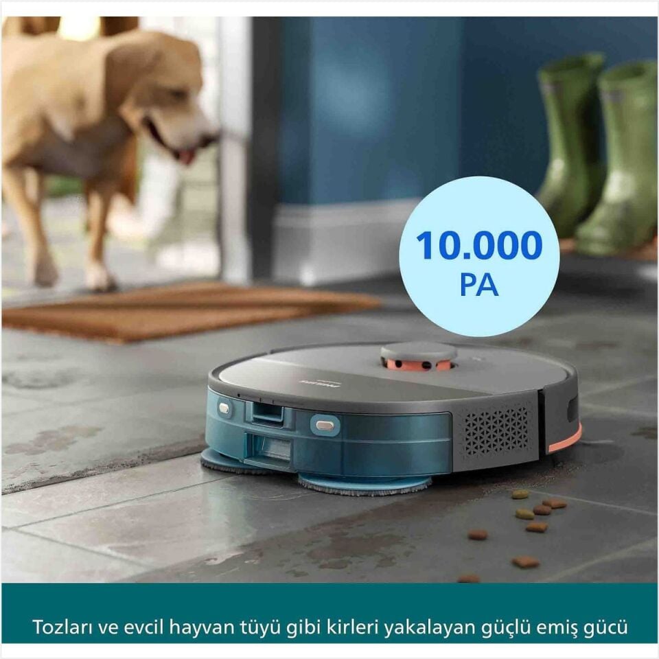 PHILIPS XU5100/20 İPEK BEJ İSTASYONLU ISLAK KURU ROBOT SÜPÜRGE **YENİ ÜRÜN**