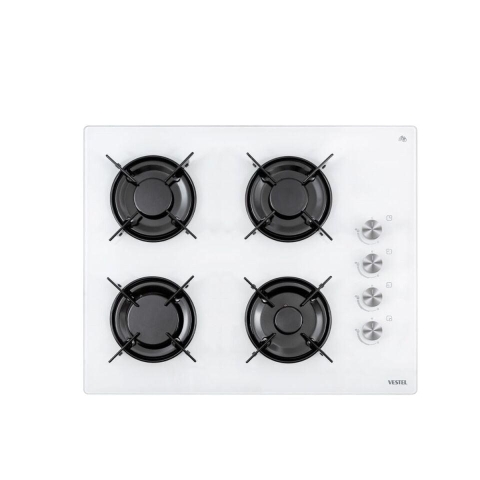 Vestel AO-65104 B-DG-T 65cm 4 Gözlü Gazlı Ankastre Ocak
