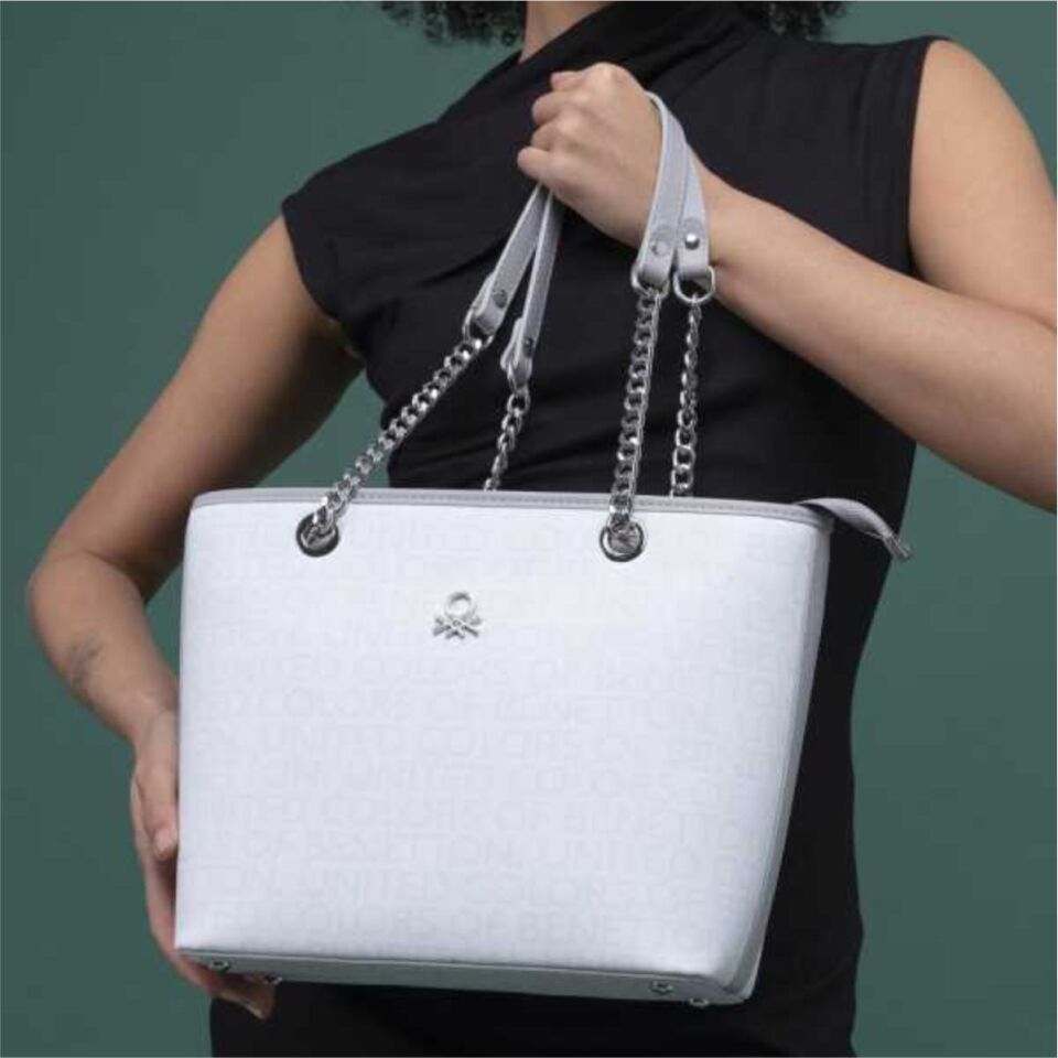 Benetton St  Bnt-1279 Unıted Colors Of  Çanta Beyaz-Açık Gri