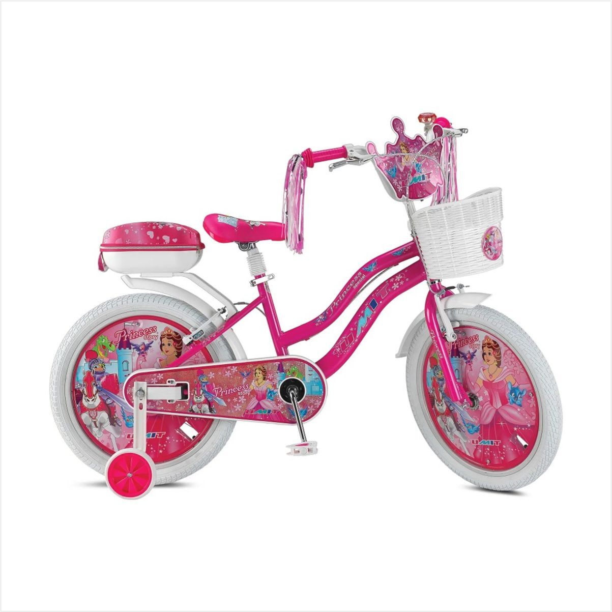 ÜMİT 20 PRENCESS-V-SEPET BİSİKLETPEMBE- 62008