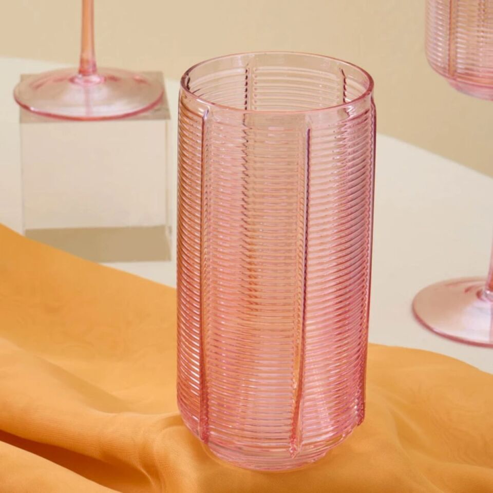 Karaca Liebe 25 Parça Bardak Seti Pembe