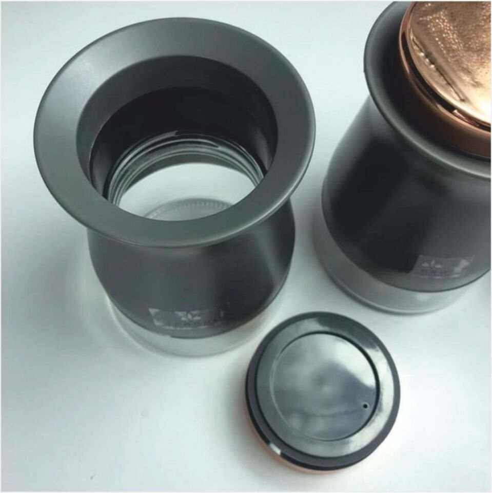 Sembol Kıtchen Art-195 Dekoratif 3'Lü Baharat Takımı Green-Gold