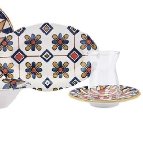 Karaca Joyce Stoneware 26 Parça 6 Kişilik Kahvaltı/Servis Takımı