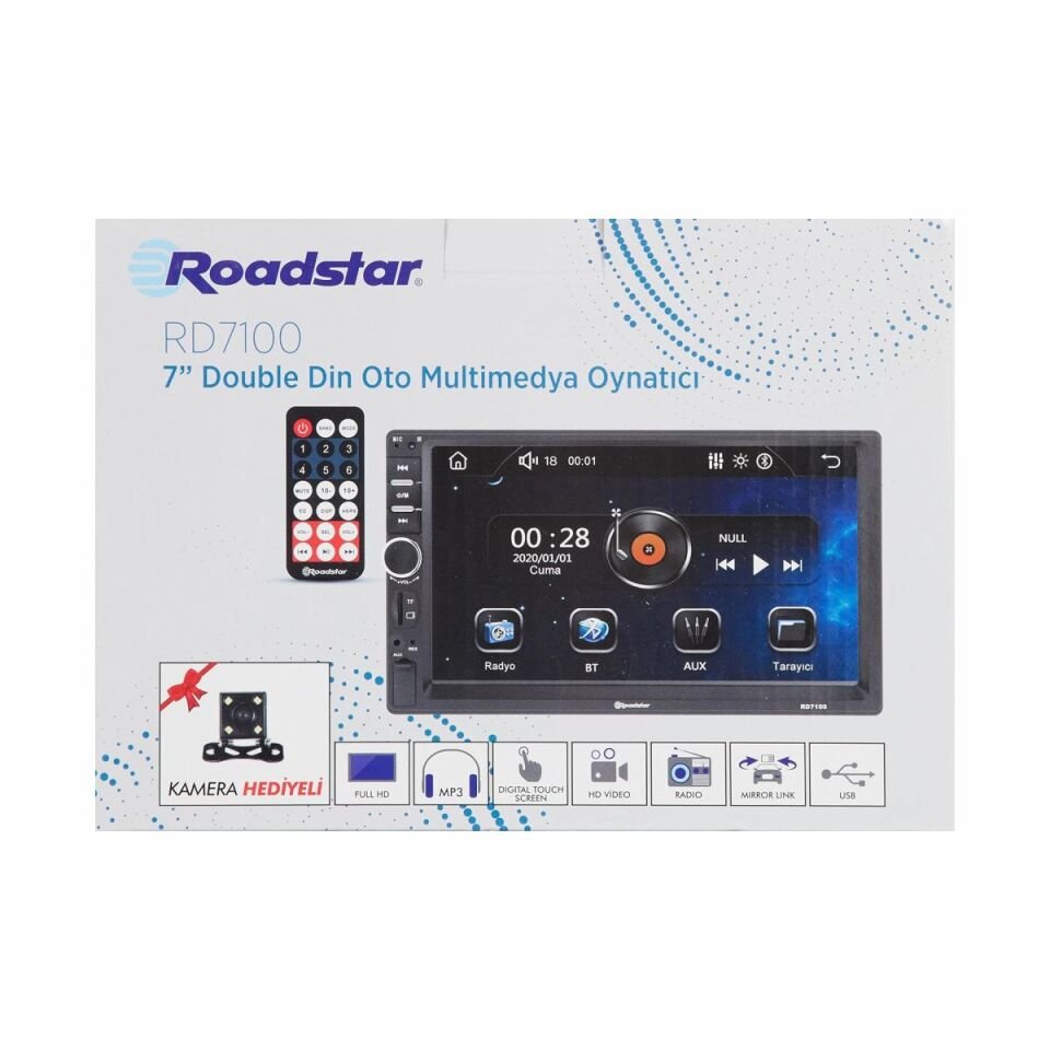 Roadstar RD-7100 4x50 W 7'' MirrorLink Double Din Oto Multimedya