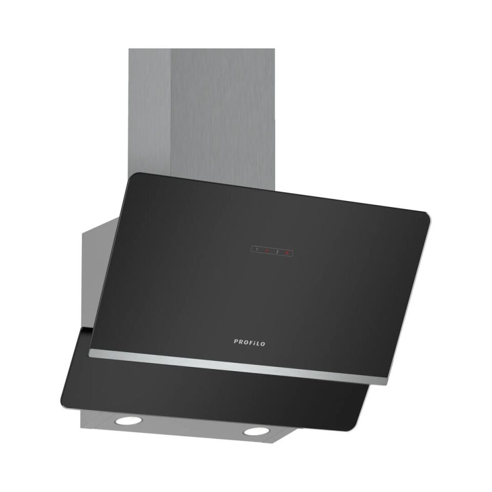 Profilo DVK6J661 Siyah Cam Duvar Tipi Davlumbaz