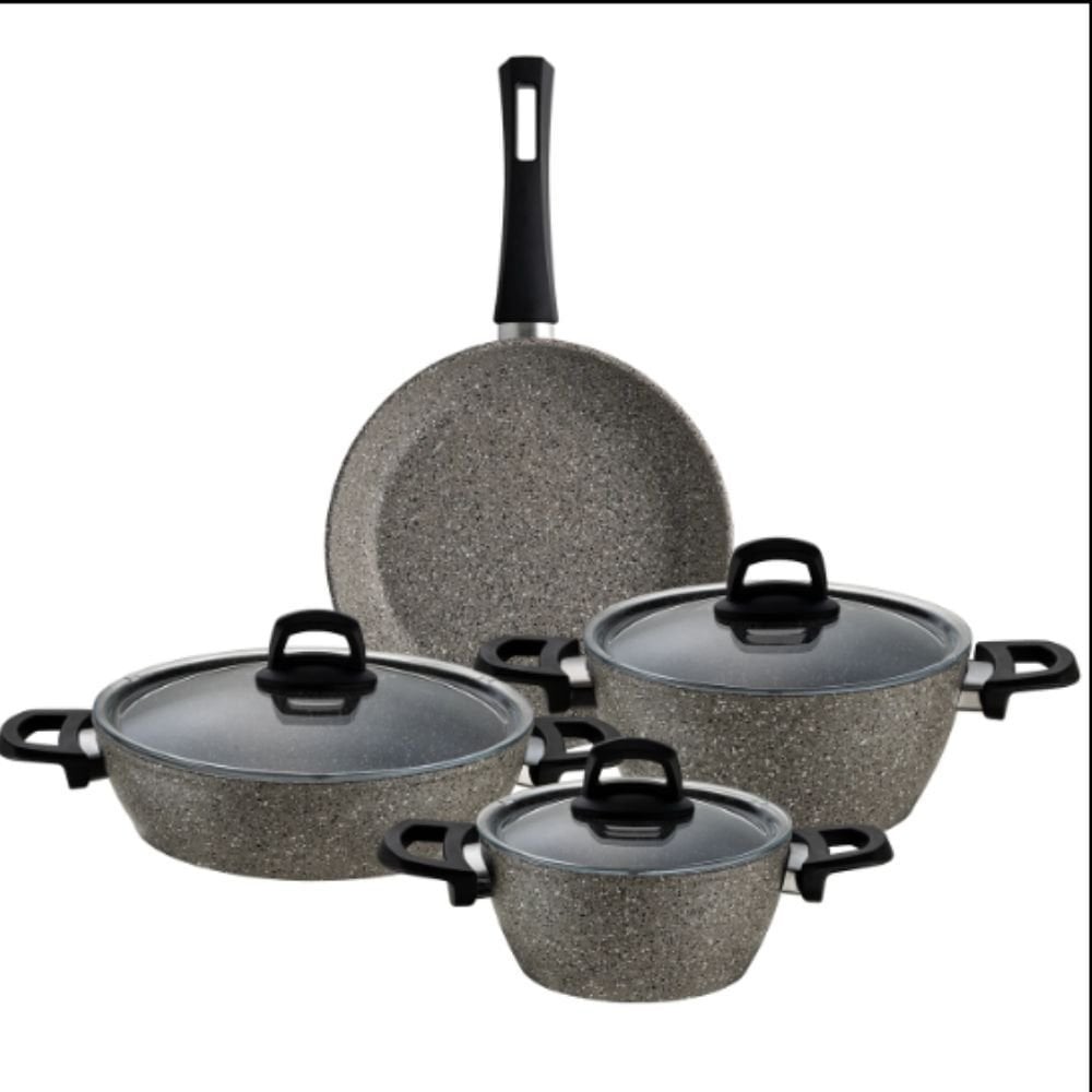 Emsan Bright 7 Parça Granit Kaplama Tencere Seti
