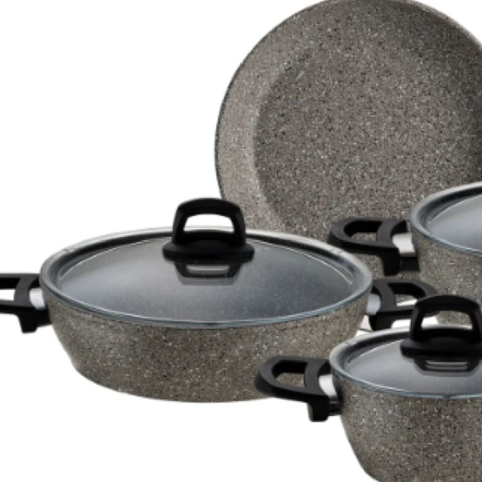 Emsan Bright 7 Parça Granit Kaplama Tencere Seti