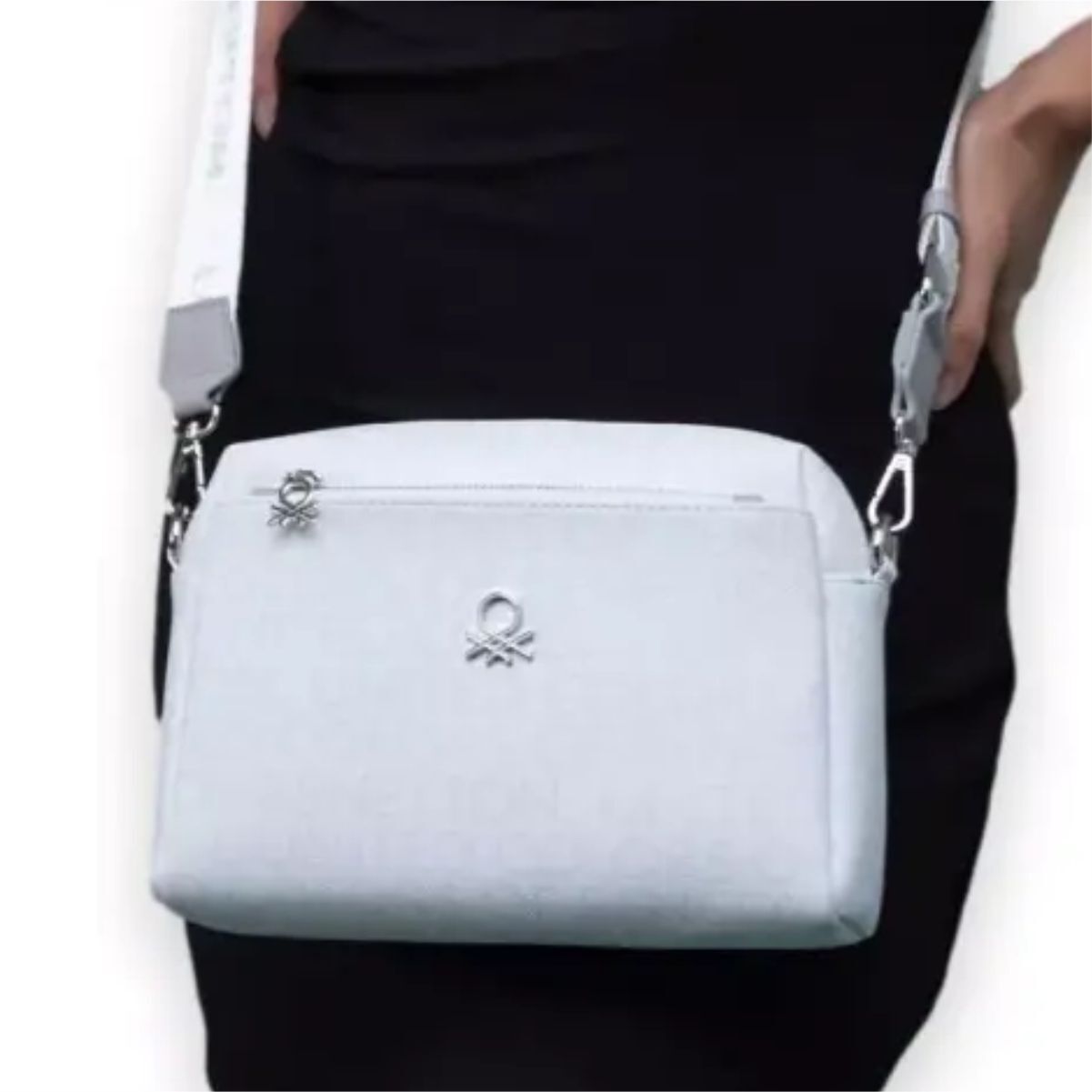 Benetton St  Bnt-1288 Unıted Colors Of  Çanta Beyaz-Açık Gri