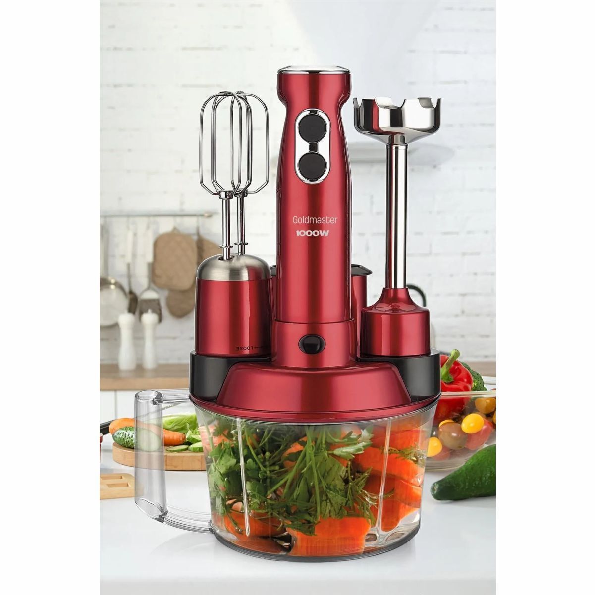 Goldmaster Şefim By-4204K Mutfak Robotu Kırmızı