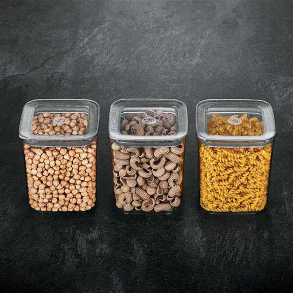 Vip Ahmet Vp-185 Kare Saklama Kabı 3X900 Ml