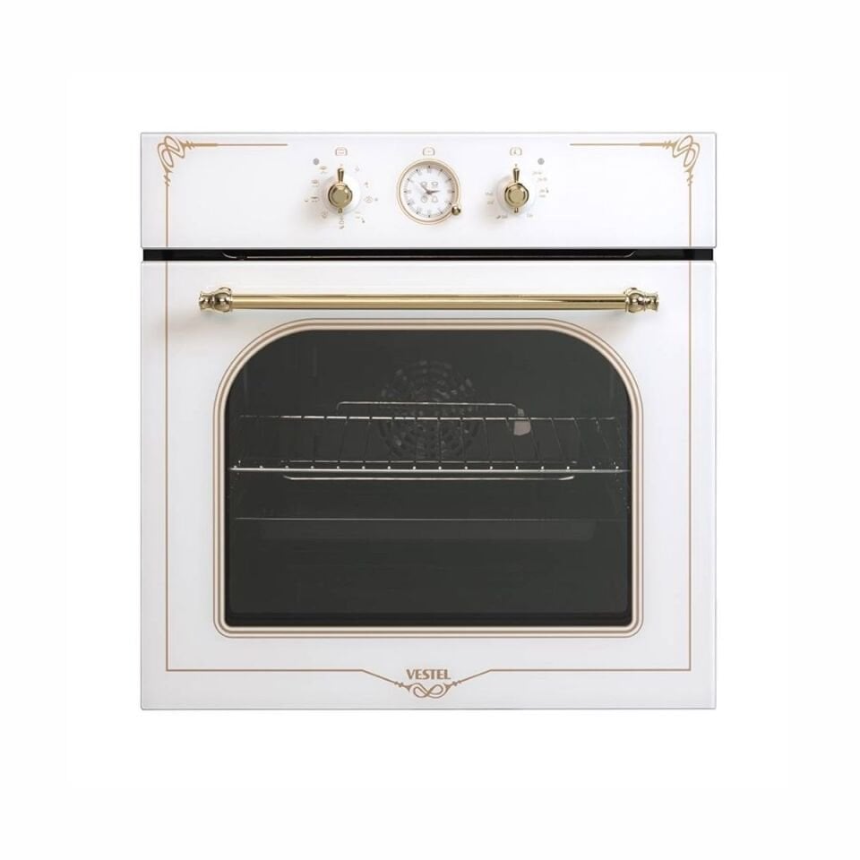 Vestel AF-7688 RB Rustik Beyaz Ankastre Fırın
